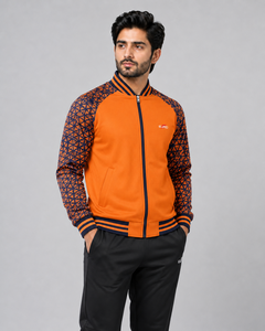 Men Sublimation Varsity Jacket Full <b>Dye</b> Sublimated Baseball Jacket with Premium Polyester Fabric Ribbed Collar Varsity Jacket - Product Image 3