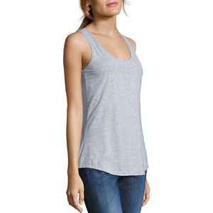 Débardeur sans manches pour femme 100% coton jersey 180g anti-boulochage respirant séchage rapide coupe ample décontracté pour gym yoga course à pied - Product Image 3