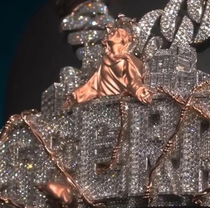 Pendentif Portrait de Luxe en Moissanite Certifiée, Argent 925, Bijoux Hip Hop, Design Personnalisé, Pendentif Lettre en Moissanite VVS - Product Image 5