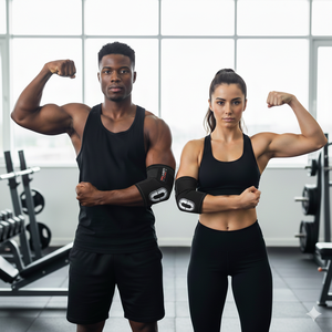 Rexfit Sport - Mangas de Soporte Profesionales para Codos de 5 mm para Levantamiento de Pesas, Powerlifting y Cross Training - Product Image 2