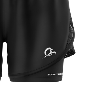 Shorts Deportivos 2 en 1 para Mujer, Transpirables, que Absorben la Humedad, Cintura Elástica, Ligeros, de Secado Rápido, para Correr y Tenis - Product Image 5