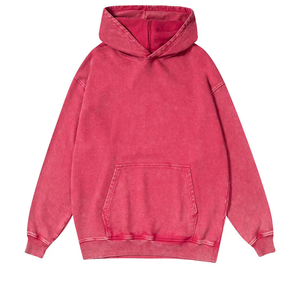 Sweat à capuche tendance en coton 100% teint et lavé, poids lourd 420 g/m², coupe ample pour homme, idéal pour l'hiver, service OEM - Product Image 5