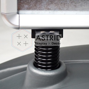 Support de poster extérieur en alliage d'aluminium poli A1 63 x 97 cm, résistant au vent, durable, écologique, facile à assembler, support de signalisation au sol - Product Image 4