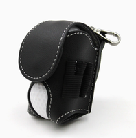 Sac de rangement portable en cuir pour mini-golf d'extérieur, sac de golf à suspendre, pochette de golf, vente en gros directe usine, logo estampé à chaud