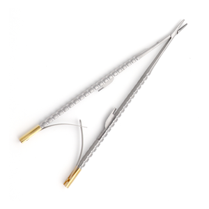 Portaagujas Castroviejo Recto TC 1.2mm 18cm de Acero Inoxidable, Instrumento Quirúrgico de Precisión Microquirúrgica - Product Image 2