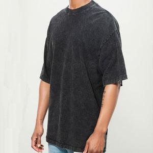 เสื้อยืดโอเวอร์ไซส์คอกลมแขนสั้นผ้าฝ้าย 100% ระบายอากาศได้ดี น้ำหนักมาก แบบวินเทจลำลอง ผลิตตามสั่งขายส่ง OEM - Product Image 3