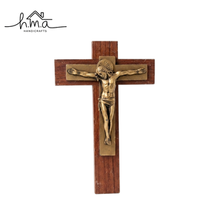 Magnifique Crucifix Art Déco en Acier Inoxydable, Croix Chrétienne Murale, Décoration Religieuse pour Anniversaire, Église et Prière à Domicile - Product Image 1