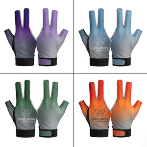 Guantes Profesionales para Billar y Snooker, Transpirables, de Secado Rápido, de Tres Dedos, de Alta Calidad, con Tiza Portátil - Product Image 4