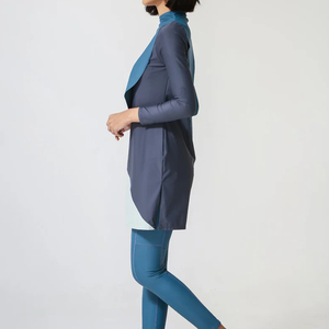 High Quality Lightweight Breathable Front Ladies Muslim <b>Swim</b> Suit <b>Top</b> Trending Wholesale Women's Islamic Burkinis - Product Image 4