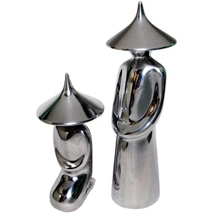 Praying Monk <b>Statue</b> or Sculptures or Human Figurine for Home Decor Item Japanese Monk Decorative <b>Statue</b> Sculpture Showpiece - Product Image 2