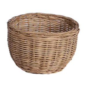 Nhà Máy Mây Giỏ Handmade Chất Lượng Cao Sản Xuất Hộ Gia Đình Mây Wicker Dệt Quà Tặng Lưu Trữ Giỏ