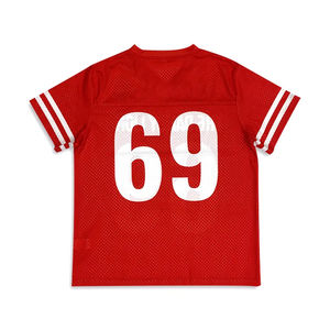 T-shirt pour homme personnalisé, respirant, à manches courtes, style streetwear, style vintage américain, en maille de baseball, coupe ample - Product Image 2