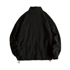Wholesale Eco-Friendly <b>Fleece</b> Sherpa Lined <b>Jacket</b> Men's Oversize Full Zip Sherpa <b>Warm</b> Winter <b>Jacket</b> for Men - Product Image 3