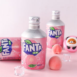 Soda pétillante populaire japonaise Fanta Pêche Blanche 300ml - Destinée aux distributeurs mondiaux de produits alimentaires asiatiques - Product Image 3
