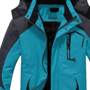 Veste à capuche unisexe pour hommes, coupe-vent, imperméable, avec fermeture éclair, doublure en microfleece, manteau d'hiver épais pour les sports de plein air - Product Image 6