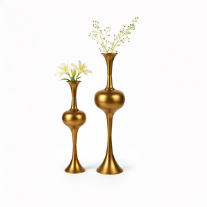 Jarrón de suelo minimalista de metal negro |   Jarrón Alto y Delgado Ecológico para Flores con Decoración Moderna y Minimalista para el Hogar - Product Image 5