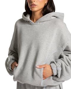 Nouveauté surdimensionné boxy fit 100% cotto femmes survêtements respirant sport et vêtements de sport personnalisé haute qualité femmes survêtement - Product Image 4