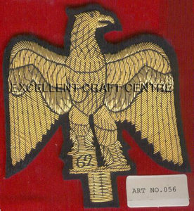 US Eagle 56 High Quality Lace Embroidered Patch <b>Sew</b>-On Fabric Badge Circular Luxury Design for Garment - Product Image 5