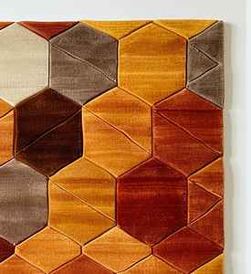 Alfombras de Lana Hechas a Mano de Alta Gama, Alfombras Modernas con Diseño Floral de Pelo Largo para Decoración de Sala de Estar - Product Image 3