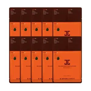 JAYJUN 10P Good Quality Real Water Brightening Black Mask Sheet Quality Facial Masks - Product Image 1