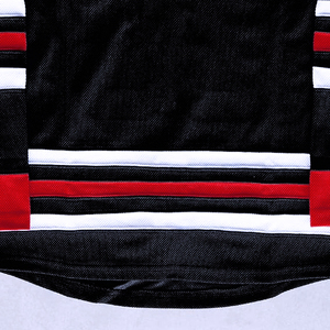 Camiseta de Hockey sobre Hielo Personalizada para Hombre, Cuello Redondo, Manga Larga, Impresión Sublimada, Transpirable, Absorbe la Humedad, 100% Poliéster, Negro, Rojo, Blanco - Product Image 5