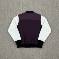 Chaqueta Varsity de Lana 100% Impermeable con Capucha y Logotipo Personalizado OEM, Chaqueta Casual de Béisbol para Hombre con Cierre de Cremallera
