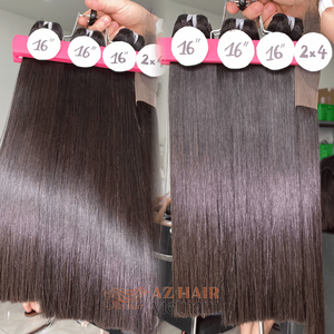 Extensions de cheveux de trame droite soyeuses vietnamiennes de haute qualité 100% naturelles sans enchevêtrements sans perte - Product Image 5