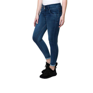 Fabricant OEM personnalisé, jeans en denim respirant pour femmes, prix de gros bon marché, pantalons en denim pour femmes adultes - Product Image 2