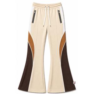 Men <b>Flare</b> Pants High Quality Drawstring Color Blocked Side Pockets Casual Style Breathable <b>Wholesale</b> Knitted Fabric Autumn Wear - Product Image 4