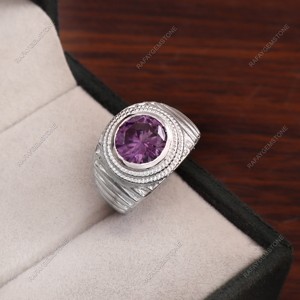 Anillo de Ágata con Baño de Plata, Hecho a Mano, Estilo Vintage, para Hombre y Mujer, Regalo de Cumpleaños, Todas las Tallas Disponibles - Product Image 5