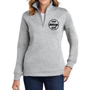 2025 femmes broderie personnalisée Logo pull Lst253 quart fermeture éclair tenue décontractée personnalisée - Product Image 1