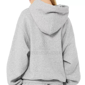 บริการ OEM พิมพ์โลโก้ตามสั่ง เสื้อฮู้ดดี้ผู้หญิงไซส์ใหญ่ ระบายอากาศได้ดี ขายส่งเสื้อฮู้ดดี้ผู้หญิงไซส์ใหญ่ ระบายอากาศได้ดี - Product Image 4