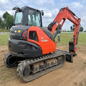 Mini-excavatrice Kubota KX080-5 de qualité supérieure avec des performances hydrauliques puissantes et une capacité d'excavation durable - Product Image 4