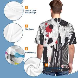 Camiseta con Estampado 3D, Transpirable, Fresca, Ligera, Flexible, Fácil de Combinar, Ropa Diversa y Elegante - Product Image 5