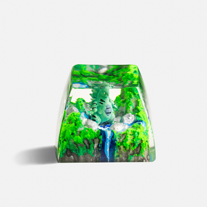 Teclas Artesanales Bosque Místico, Teclas Artesanales Personalizadas, Teclas Anime Lindas, Teclas Verdes, Juego de Teclas, Teclas de Madera - Product Image 3