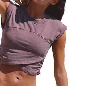 Conjunto Deportivo de 2 Piezas para Mujer, Top Corto sin Mangas y Pantalones Largos, Color Sólido, Tejido de Punto, Conjuntos de Verano - Product Image 4