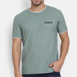 Camiseta Formal de Manga Corta con Cuello Redondo para Hombre, 100% Algodón de Alta Calidad, Impresión de Logotipo de Marca Personalizada, Ecológica, Corte Regular - Product Image 5
