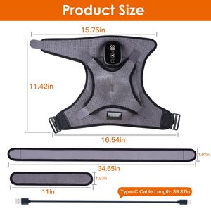 Cuscinetto Riscaldante Ricaricabile Senza Fili per Spalle e Collo con Supporto Massaggiante, Comodo per Uso Domestico e in Ufficio - Product Image 3