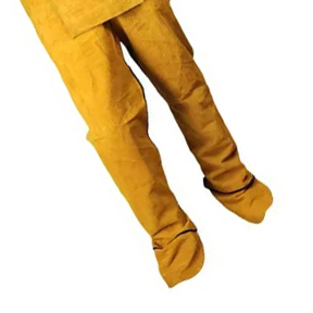 Yellow <b>Leather</b> Welding <b>Apron</b> Safety Fire Resistant Regular Fit with Pockets for Workshop and Maintenance - Product Image 4