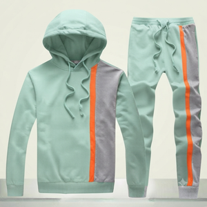 Conjunto de Dos Piezas, Sudadera con Capucha Estampada, Pantalones Deportivos, 100% Algodón, Casual, Invierno, Ligero, Secado Rápido, Transpirable, para Entrenamiento Físico - Product Image 3
