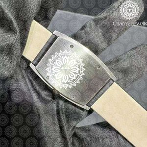 Charm Jewells Montre de luxe pour femme en acier inoxydable, boîtier tonneau de 38 mm, lunette sertie de diamants, quartz analogique, fermoir pliant - Product Image 4