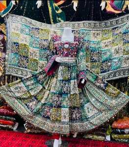 Vestido Afgano Kuchi de Diseño Vintage, Hecho a Mano, Tribal, Tradicional, Bordado, para Mujer, Vestido Afgano Kuchi para Festivales, Vestidos de Novia - Product Image 5