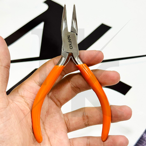 Pince à bec courbé OEM 130 mm, haute performance, en acier inoxydable de qualité supérieure, avec poignée en PVC, pour la fabrication de bijoux et la création de boucles - Product Image 6