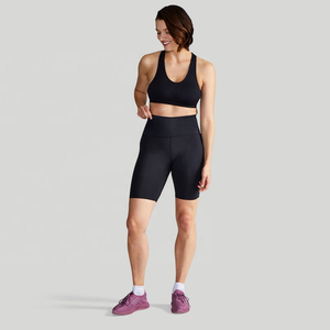 TurboCore <b>Women</b> High Waist <b>Compression</b> <b>Shorts</b> Muscle Climb Breathable Fast Dry OEM Spandex Cotton Performance Blend Custom - Product Image 3