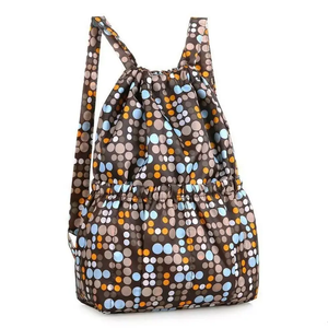 Bolsa de almacenamiento con cordón de poliéster con estampado abstracto y sublimación, mochila ligera con cordón para deportes, viajes y escuela - Product Image 2