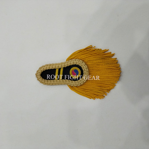 Épaulettes de luxe en nylon brodé de haute qualité Root Fight Gear avec fils de bouillon et fixation auto-agrippante, personnalisables - Product Image 1