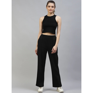 Ensemble décontracté 2 pièces en coton pour femme, style été 2026, haut sans manches et pantalon, tendance Europe et Amérique - Product Image 1