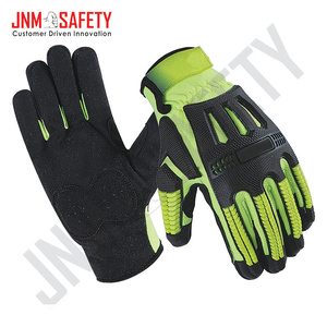 ถุงมือช่าง ทนแรงกระแทก ป้องกันไฟฟ้าสถิต ทนความร้อน ยี่ห้อ Amara  ขอบนีโอพรีน หนังสังเคราะห์ ระบายอากาศได้ดี - Product Image 5