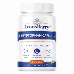 Triptófano en Polvo, Soporte Natural para el Estado de Ánimo, Bienestar del Sueño, Suplemento de Aminoácidos para Adultos, Marca Privada OEM, GMP India - Product Image 1