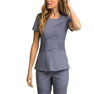 Meilleurs uniformes de soins infirmiers médicaux en polyester spandex doux anti-rides pour femmes derniers uniformes d'hôpital ensembles d'uniformes de gommage - Product Image 1